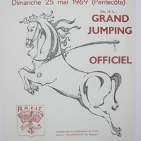 Affiche pour Le Grand Jumping Officiel au Terrain de Football (Ecaussinnes) à partir du 25 mai 1969